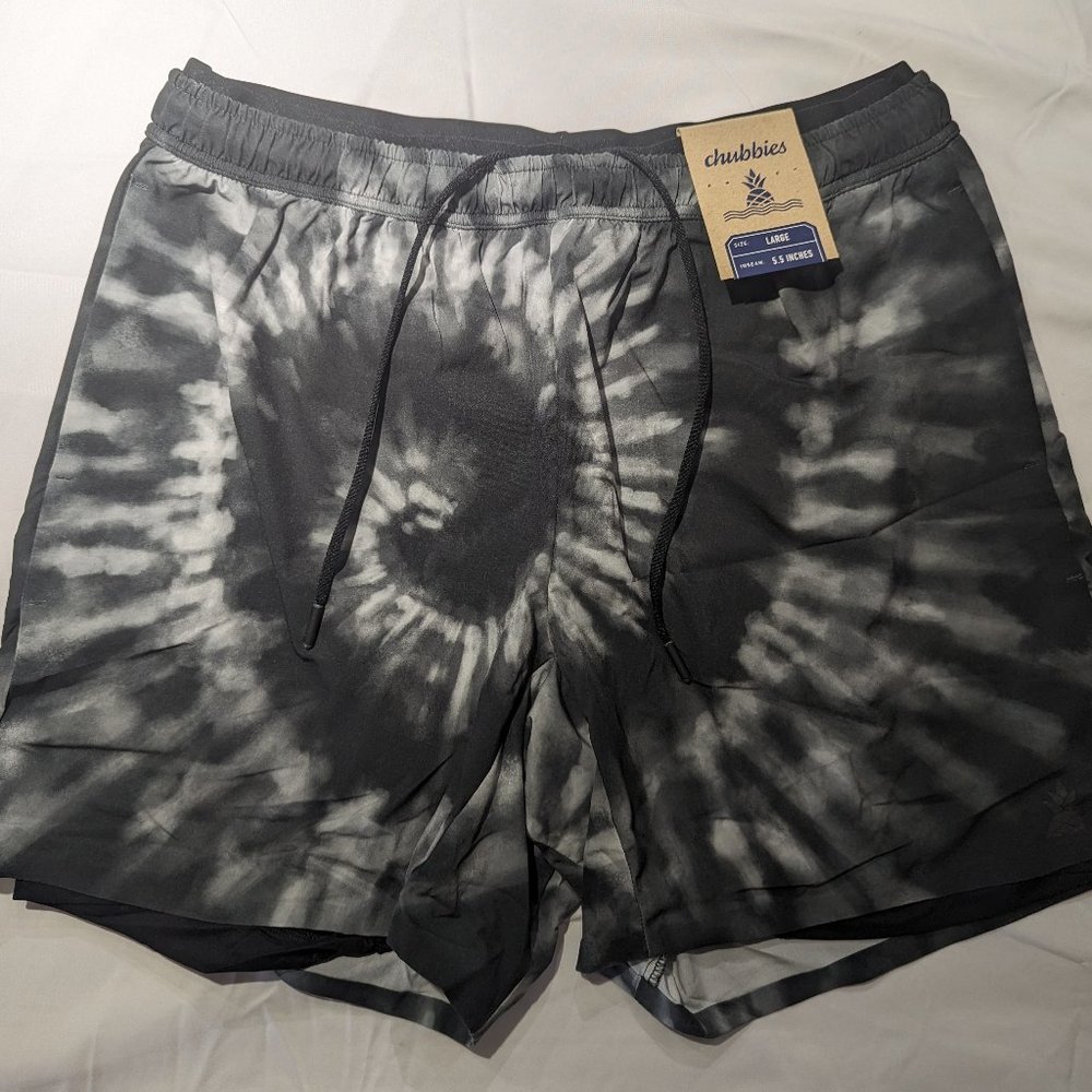 Chubbies Tie Dye Track Shorts L 5.5"